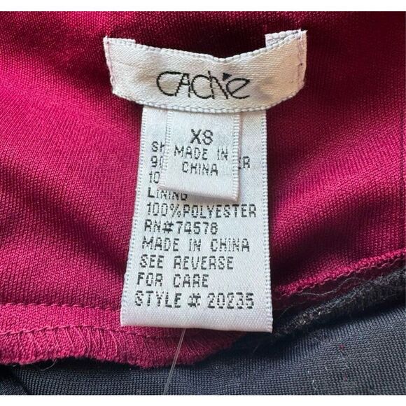 Y2K Cache Paisley Printed Velvet Beaded Halter Top - Picture 4 of 11